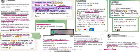 Nachricht einer Kundin oder Zahlungseingang
