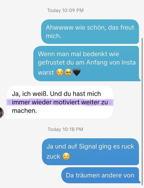 Nachricht einer Kundin oder Zahlungseingang