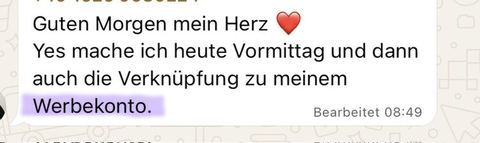 Nachricht einer Kundin oder Zahlungseingang