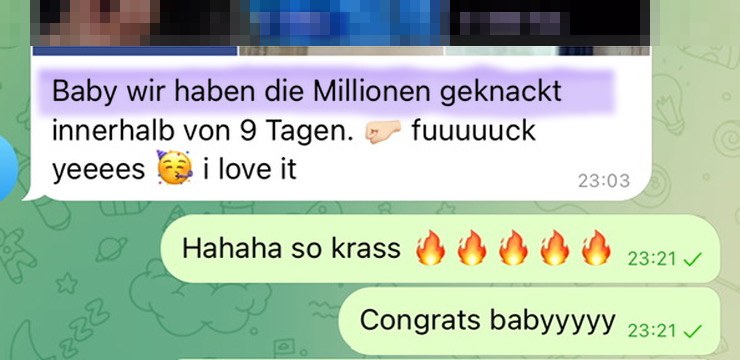 Nachricht einer Kundin: Millionen-Reichweite in 9 Tagen geknackt